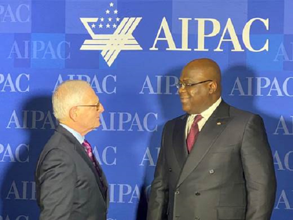 A l’issue de la conférence AIPAC de Washington  USA : Félix Tshisekedi annonce la reprise des relations économiques et diplomatiques avec Israël